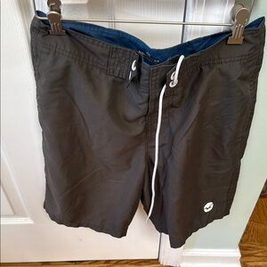 Hollister Dark Gray Swim Board Shorts